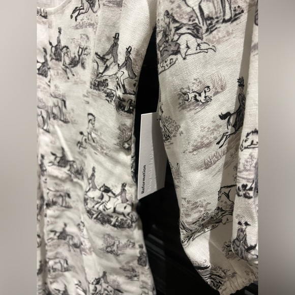 NWT Reformation Maxine Horse Print Derby Dress with Puff Sleeves - Picture 7 of 8